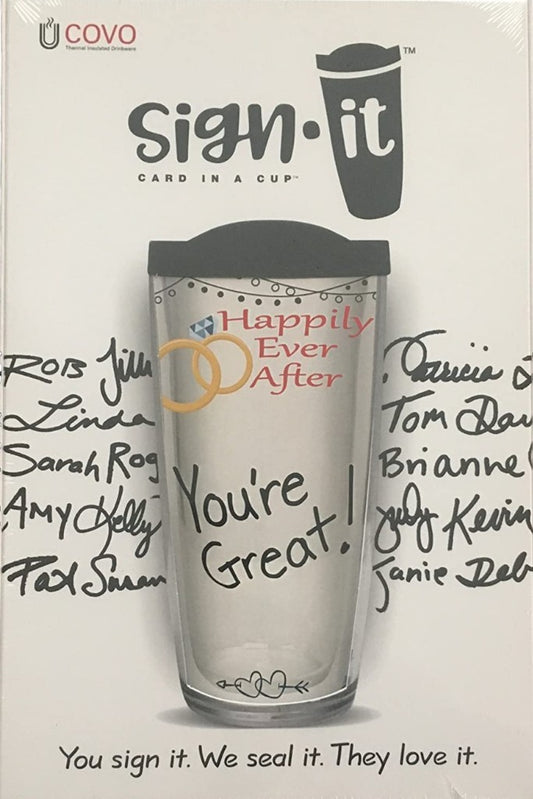 Sign-It Tumbler- Happily Ever After