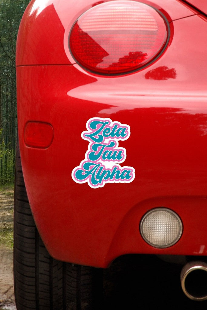 Sorority Car Magnets 2pk - Zeta Tau Alpha