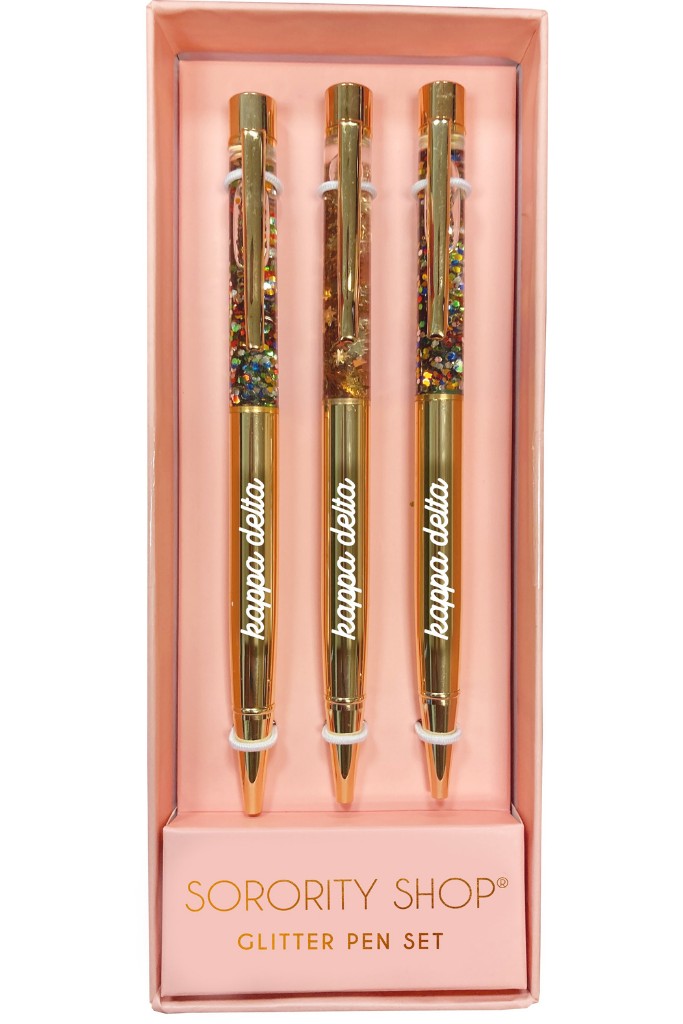 Sorority Glitter Pen Set - Kappa Delta