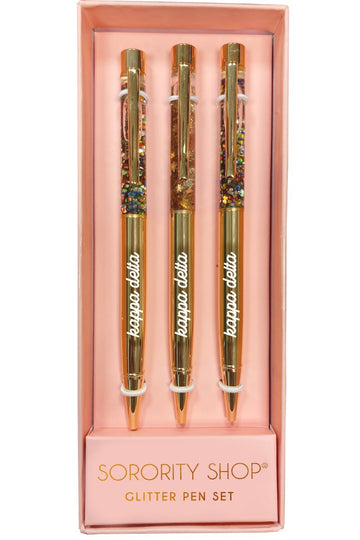 Sorority Glitter Pen Set - Kappa Delta