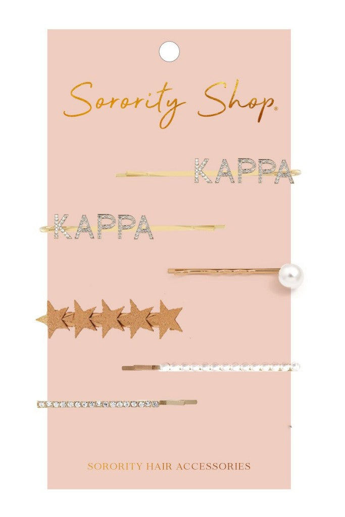 Sorority Hair Clips - Kappa Kappa Gamma