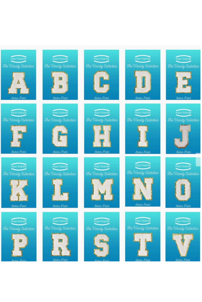 Varsity Letter Sticker Patches