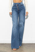 For Good Wide Leg Jeans- Medium Wash