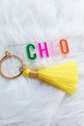 Sorority Tassel Keychain -