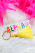 Sorority Tassel Keychain -