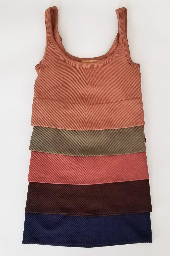 No Take Backs Ribbed Cropped Tank