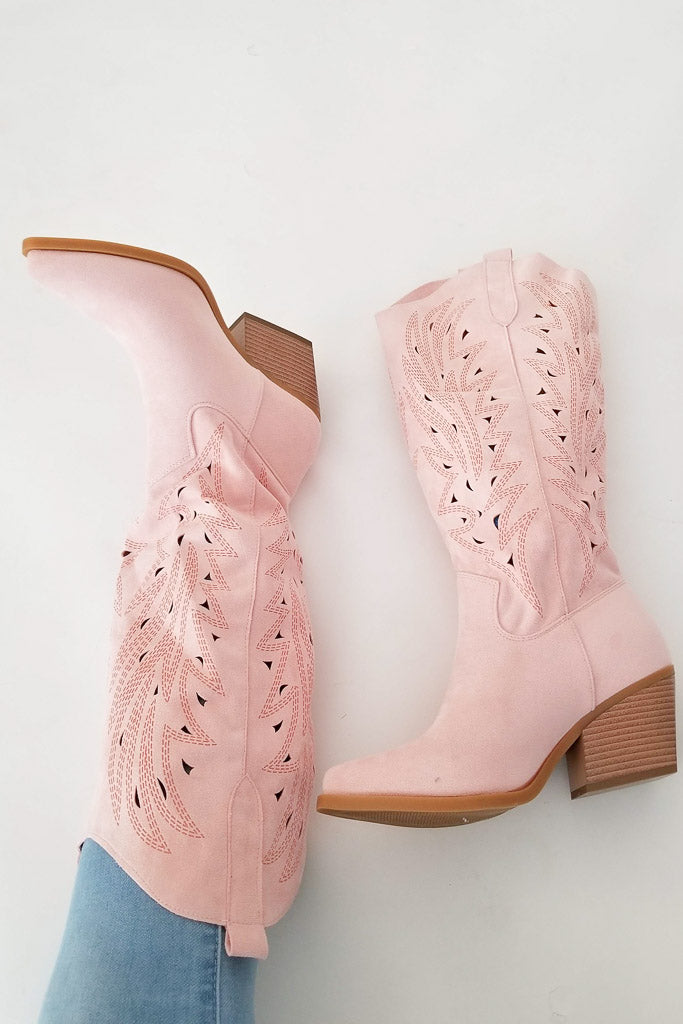 Texas Cowboy Boot- Rose