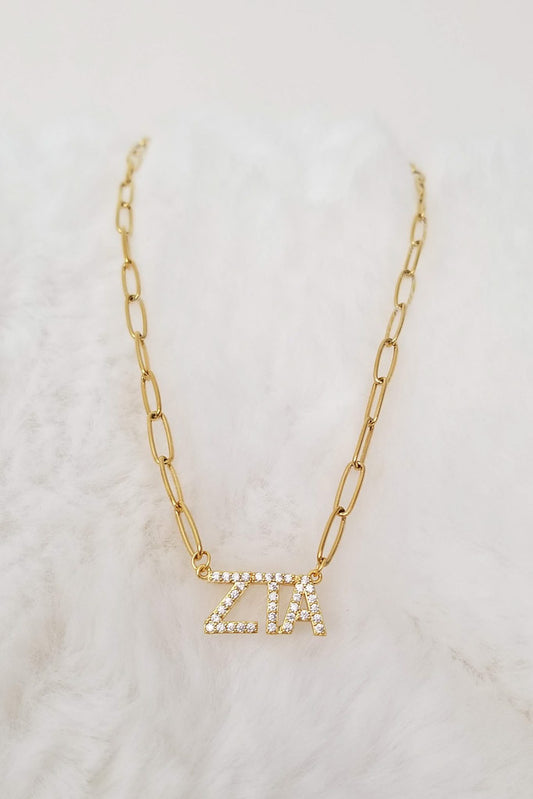 Rhinestone Sorority Necklace