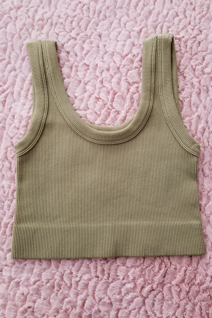 Giving Back Cropped Tank - OS