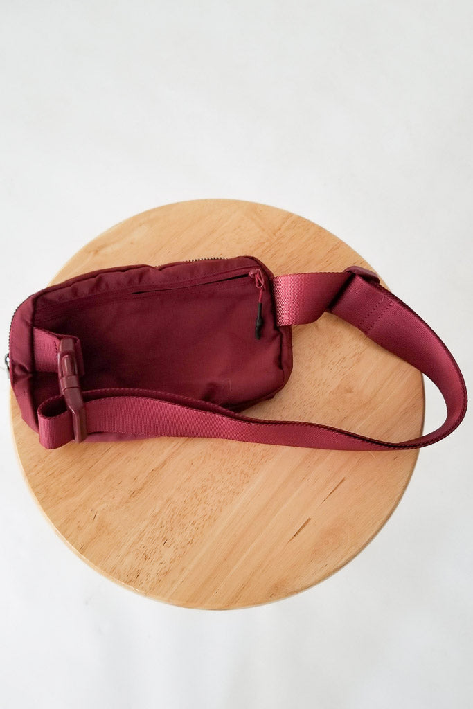 So Much Fun Waterproof Belt Bag- Wine