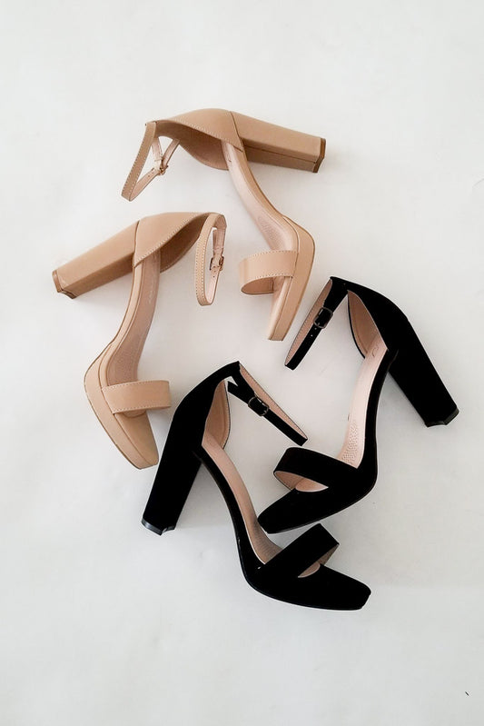 Close Friends Heels- Taupe