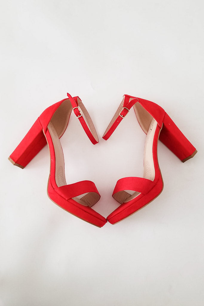 Close Friends Heels- Red