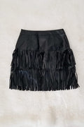 Starting Strong Pleather Skirt - Black