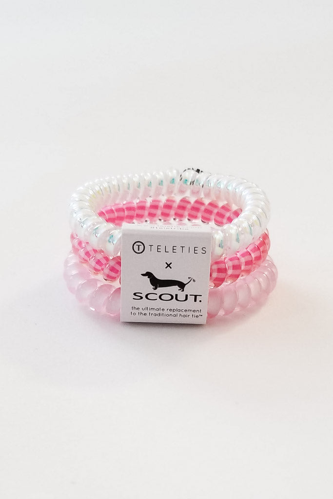 TELETIES Small Hair Ties 3-Pack -