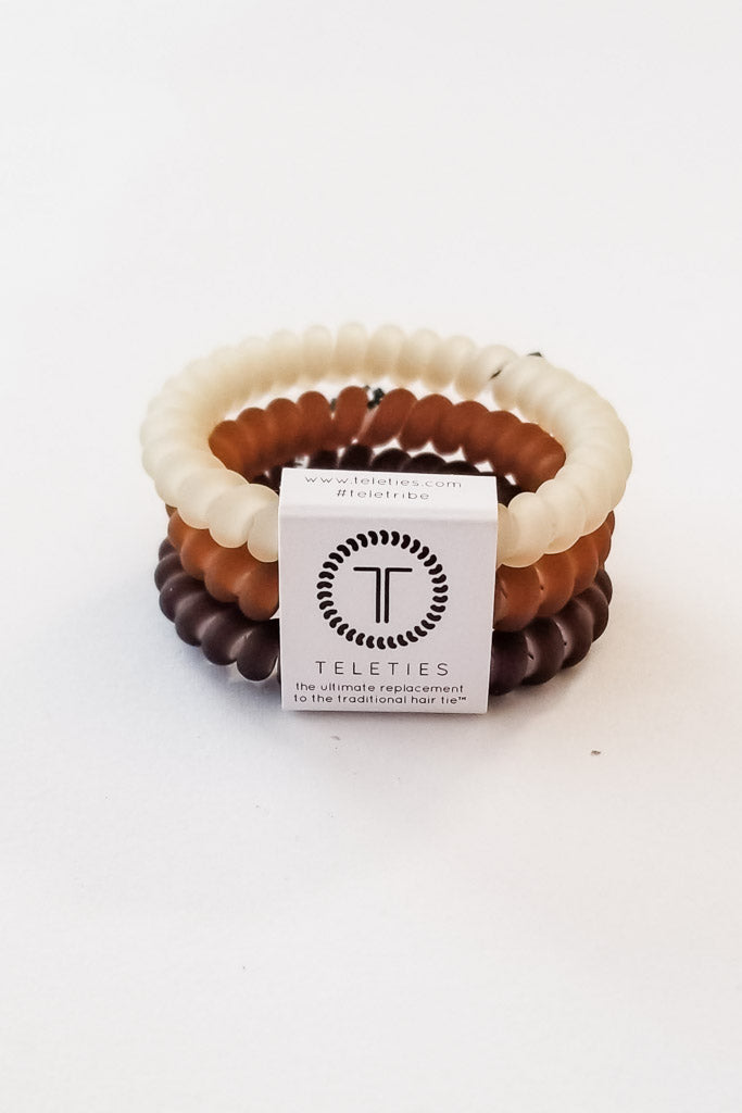 TELETIES Small Hair Ties 3-Pack -