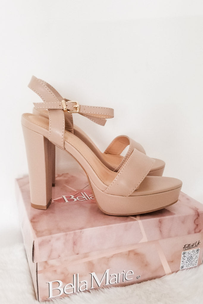 Pure Bliss Heels- Nude