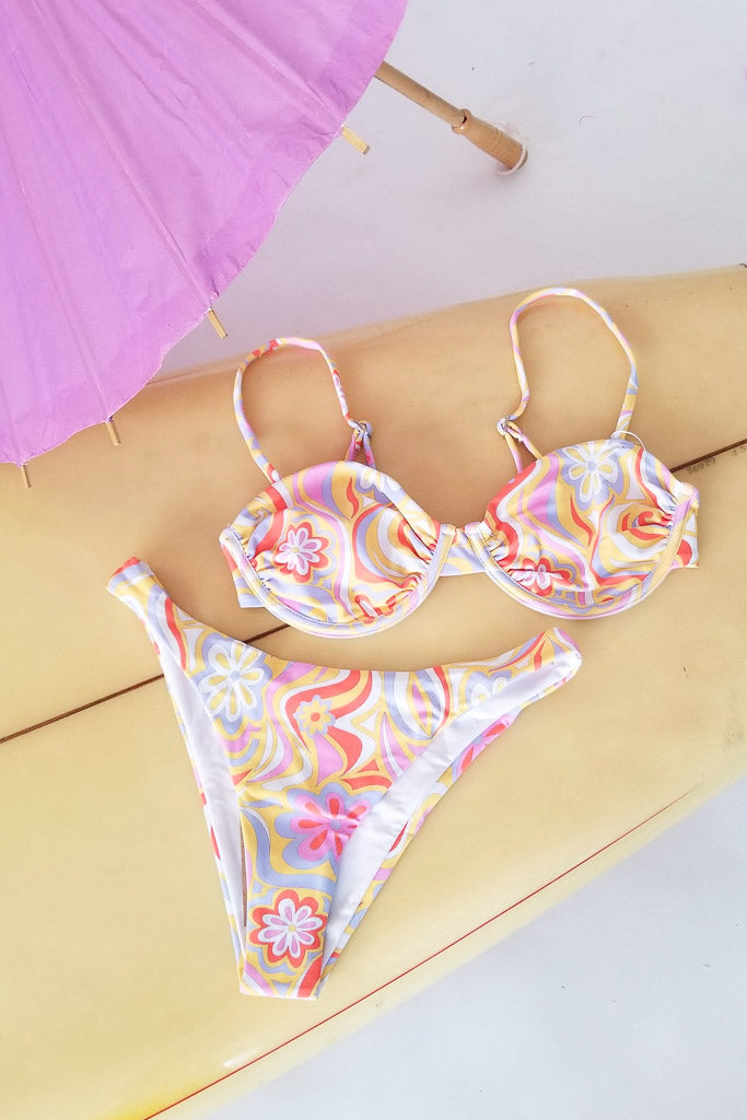Hear Me Now Bikini Bottom - Retro Orange