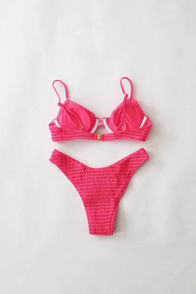 Spring Stories Bikini Bottom- Hot Pink