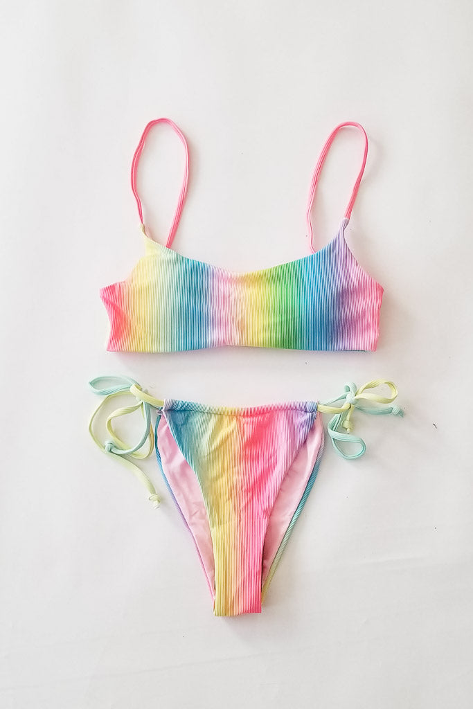 Not Today Bikini Bottom- Rainbow