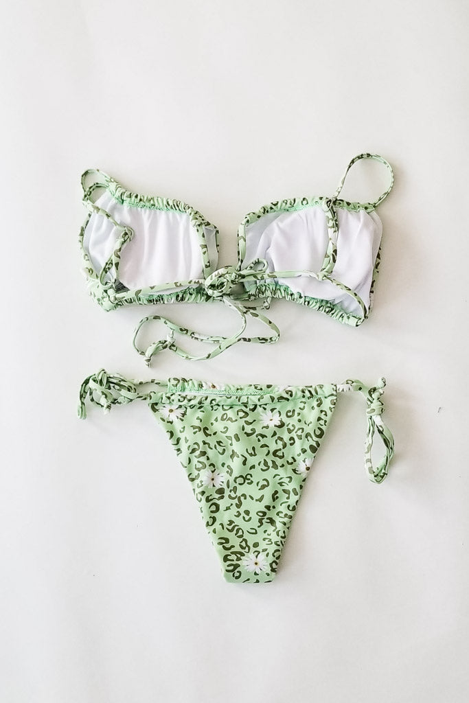 Tropical Breeze Bikini Bottoms- Green