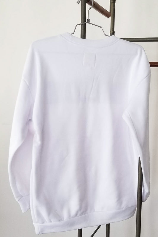 Bride Chenille Sweatshirt- White