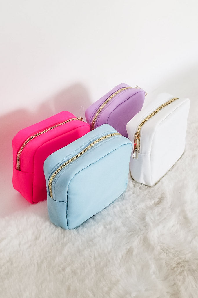 Mini Customizable Cosmetic Pouch- Lilac