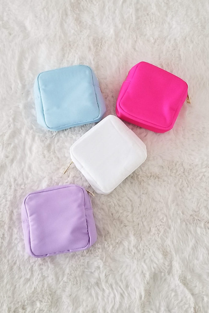 Mini Customizable Cosmetic Pouch- Lilac