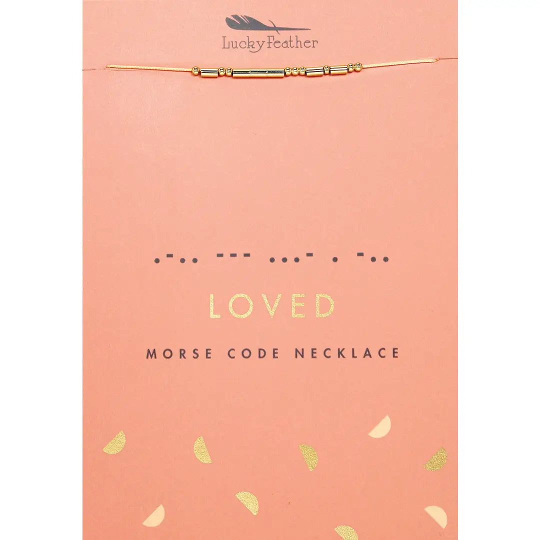 Morse Code Necklace -
