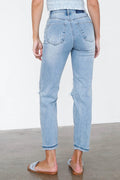 Glorious High Waist Mom Jeans- Light Wash