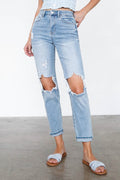 Glorious High Waist Mom Jeans- Light Wash