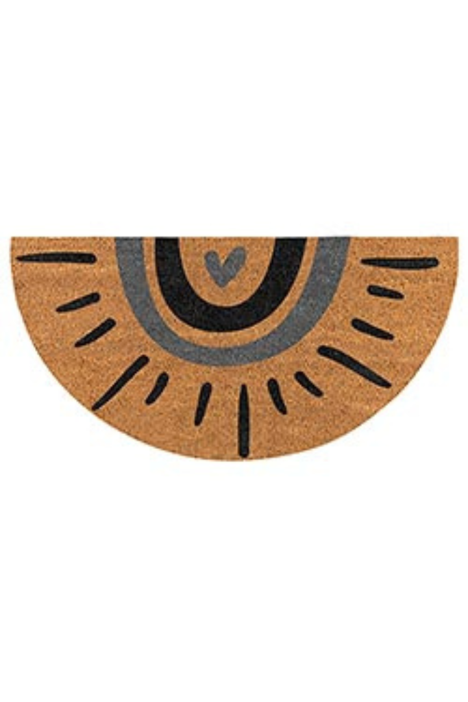 Semi Circle Door Mat- Sun