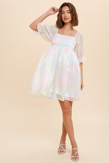 Let Me In Mini Dress- Cotton Candy